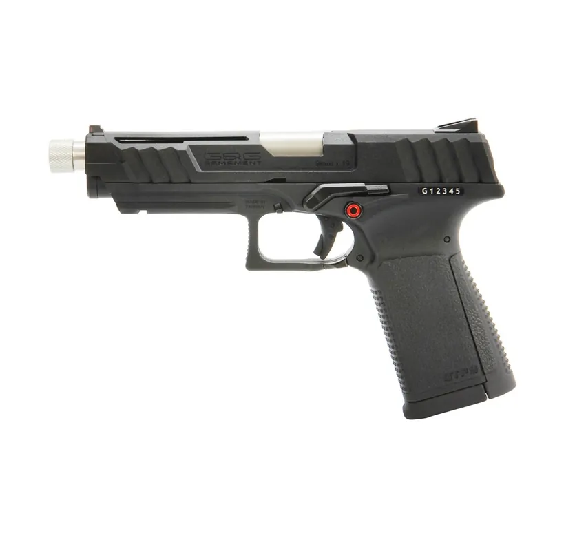 G&G PISTOLA SOFTAIR A GAS GTP9 IN POLIMERO BLOWBACK NERO