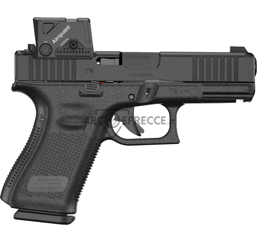 GLOCK PISTOLA Mod 19 CAL 9x19 9 LUGER A-CUT COA COMBO FS MOS