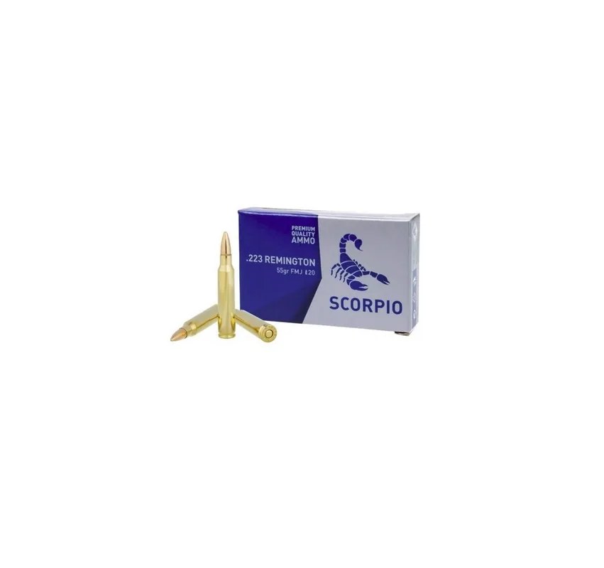 STV CARTUCCE SCORPIO CAL. .223REM FMJ 55grs *Conf. da 20pz*