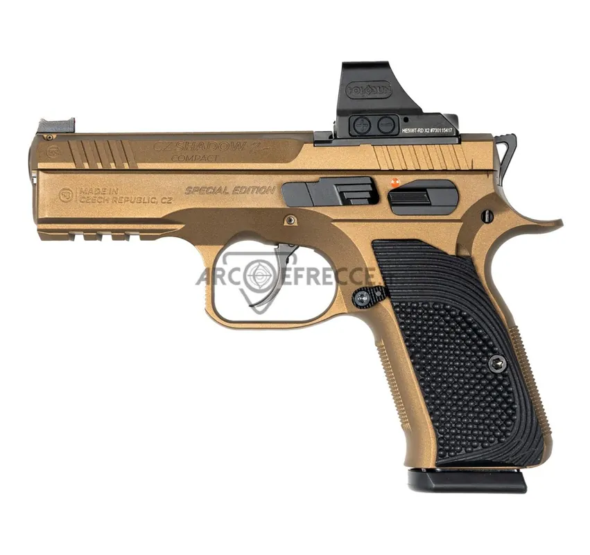 CZ PISTOLA SHADOW 2 COMPACT OPTIC READY 9x19 9 LUGER BRONZE con HOLOSUN Limited Edition