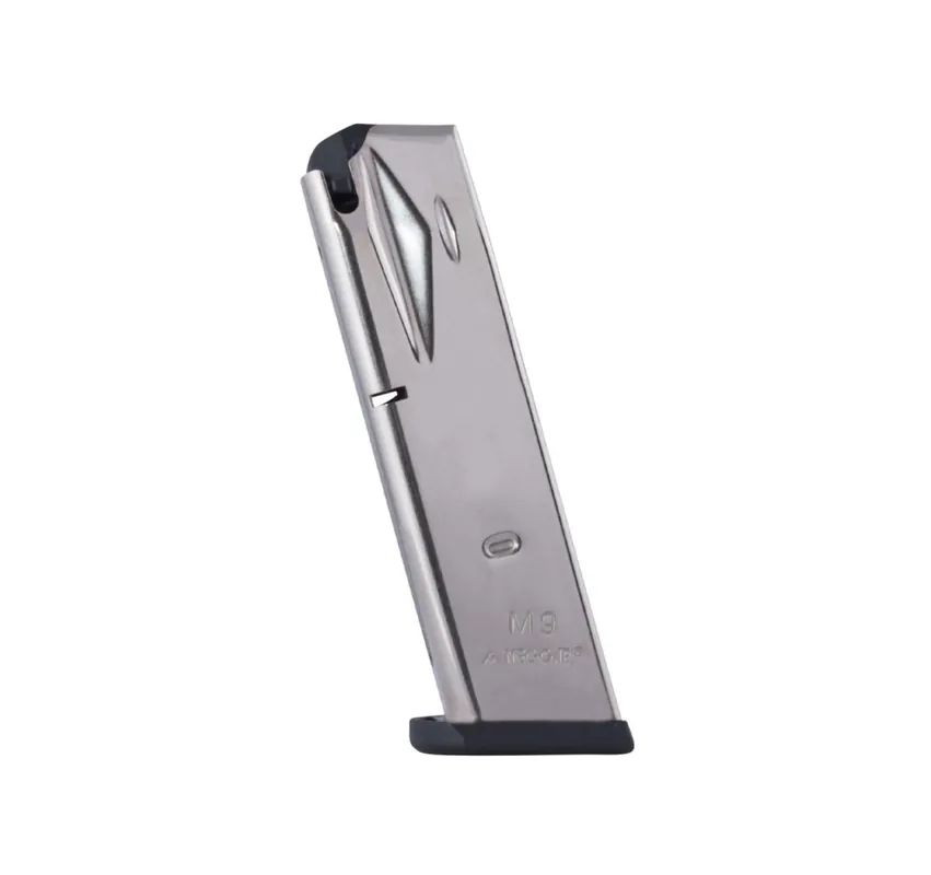 MEC GAR CARICATORE PER BERETTA 92/98 CAL 9mm NICHELATO *15 COLPI*