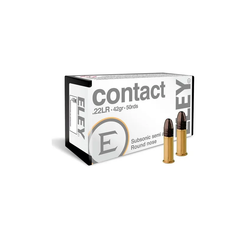 ELEY CARTUCCE CAL. 22 LR CONTACT 42grs SEMIAUTO SUBSONICA *Conf. da 50pz*