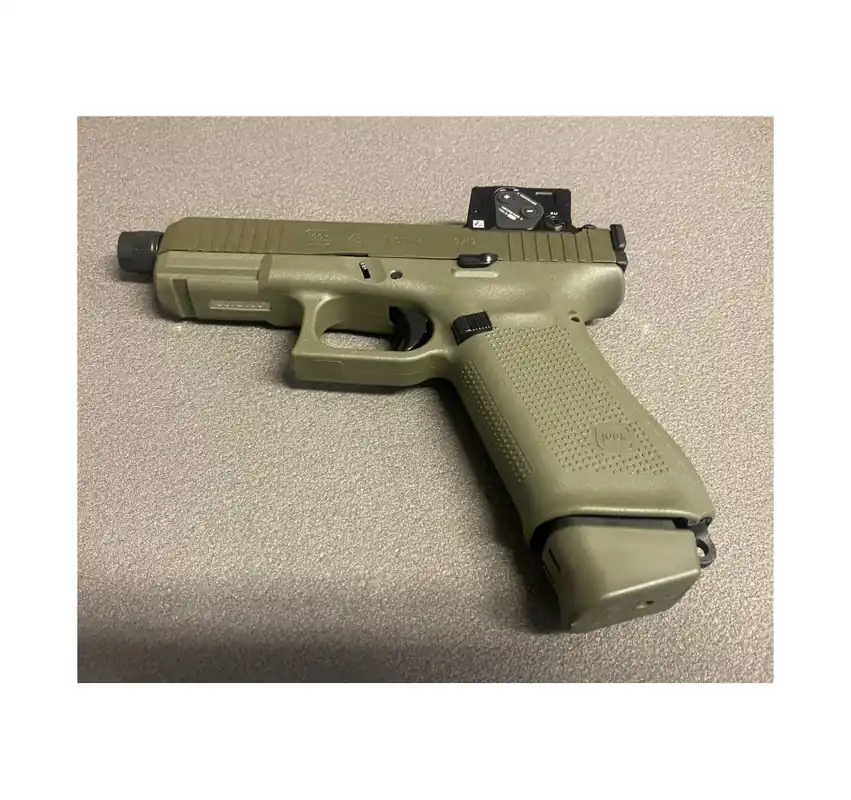 GLOCK PISTOLA Mod 45 HUNTER CAL 9x19 9 LUGER A-CUT COA COMBO FS MOS