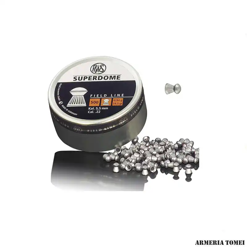 RWS - SUPERDOME FIELD LINE CAL 5,5 MM / .22 - 0,94 G / 14.5 GR CONF. 500 PZ.