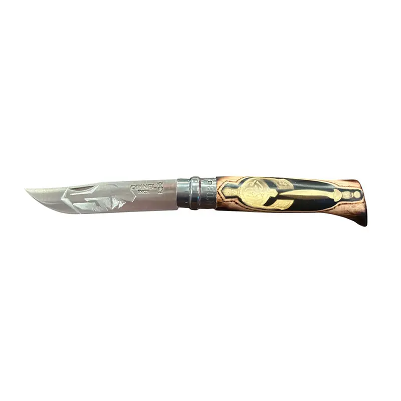 COLTELLO - OPINEL - N.8 INOX REALIZZATO A MANO SPARTANO