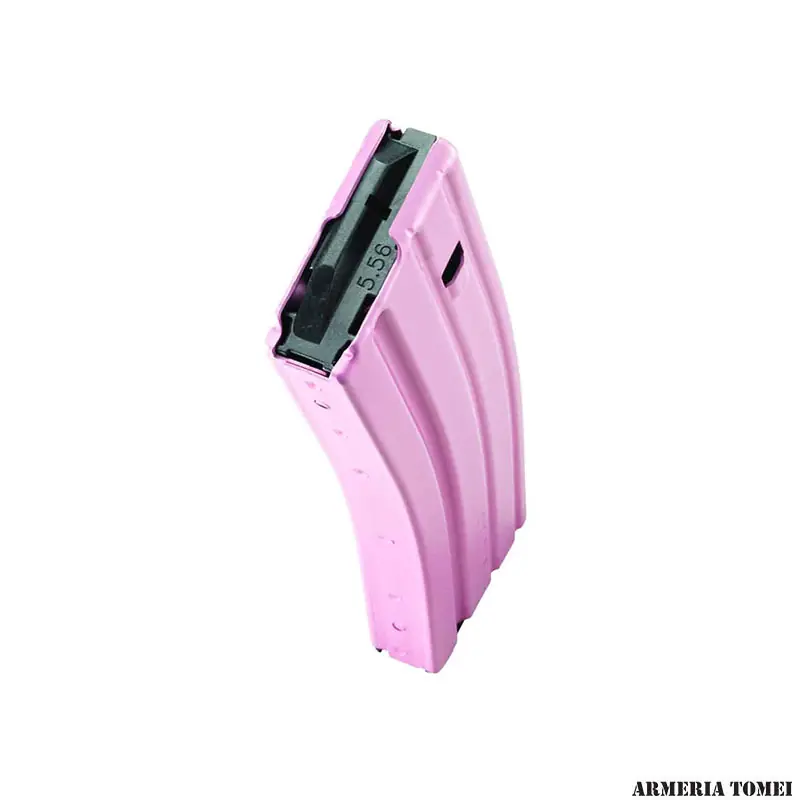 CARICATORE - DURAMAG Caricatore Speed AR15 .223R./5.56 Inf. 30 colpi, Anod. Pink, T360, Elevatore Nero, Molla Everflex