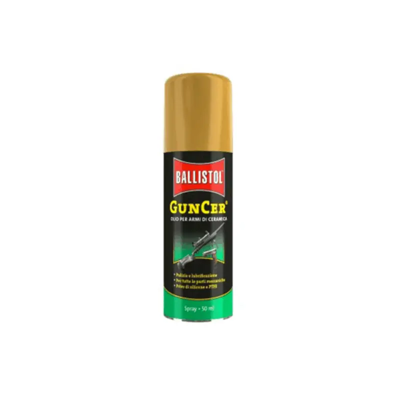 BALLISTOL - GUNCER SPRAY OLIO PER ARMI CON ADDITIVI DI NANO-CERAMICA 50ml
