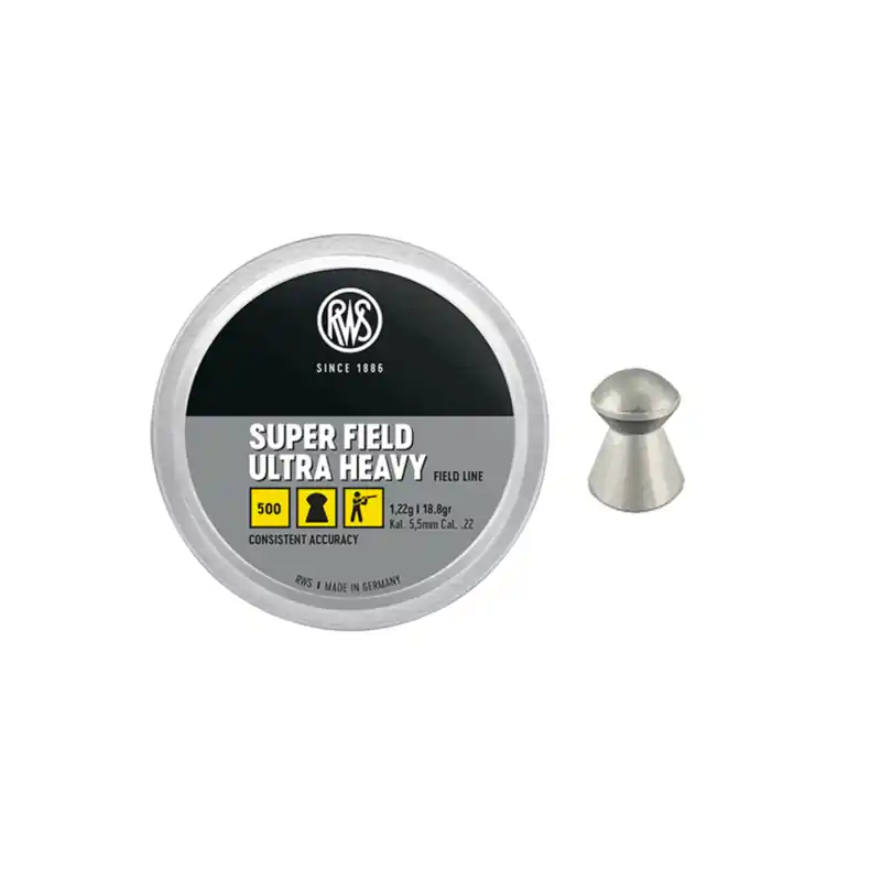 RWS - SUPER FIELD ULTRA HEAVY 1,22g 18.8gr cal 5,5mm (.22) (500PZ)