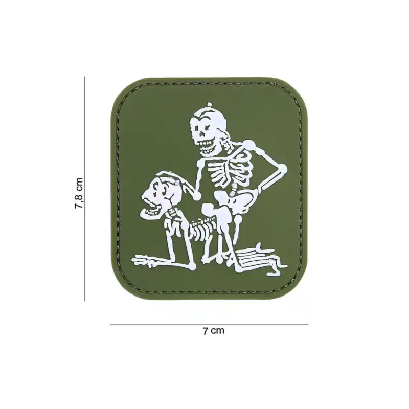 PATCH - 3D PVC SCHELETRI VERDE 11173