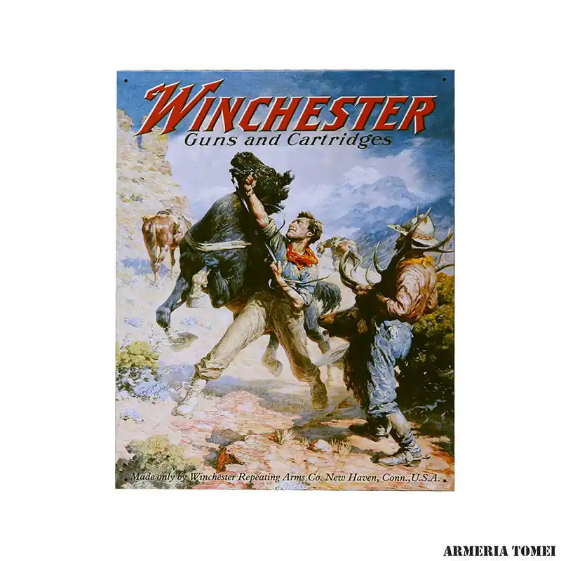 PLACCA IN METALLO WINCHESTER