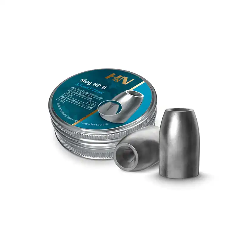 PALLINI ARIA COMPRESSA - H&N SLUG HP II 5,5mm / .22 cal. .217 25gr (200pz)