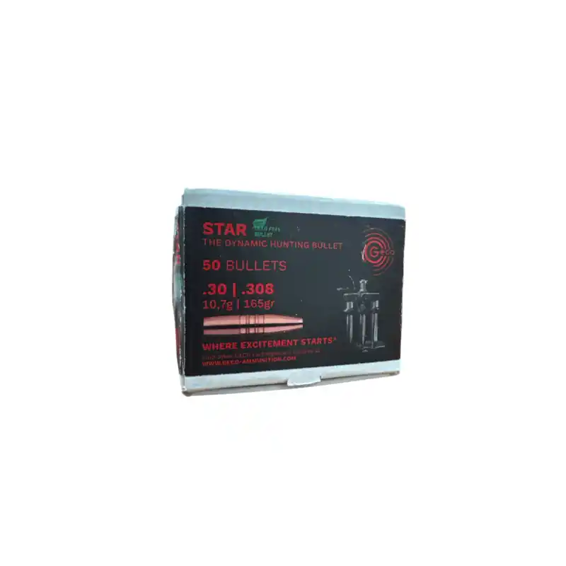 PALLE DA RICARICA - GECO - STAR .30 .308 10,7g 165gr (50pz) (Lead Free Bullet)