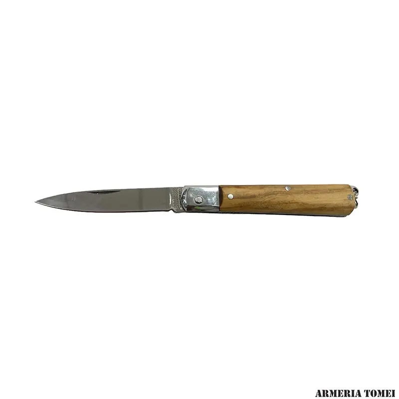 COLTELLO - LO SFILATO MANICO IN OLIVO CON TESTINA INOX 17cm