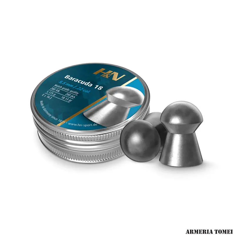 PALLINI ARIA COMPRESSA - H&N BARACUDA 18 5,5MM / .22 CAL 1,175g 18.13gr (200pz)