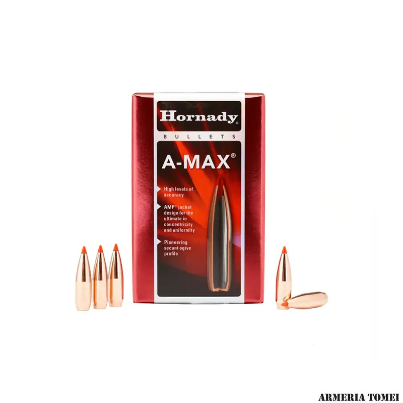 PALLE DA RICARICA - HORNADY - 30 Cal .308 168 gr A-MAX® (100 PZ)