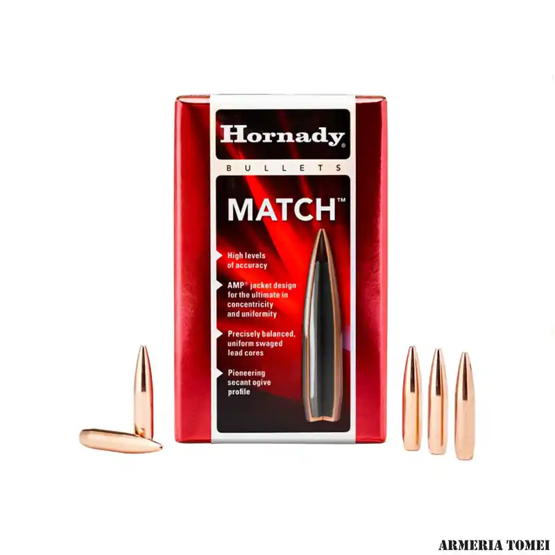 HORNADY - PALLE - 30 Cal .308 168 gr BTHP Match™ (100 pz)