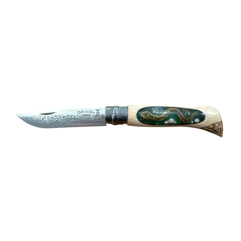 COLTELLO - OPINEL - N.6 INOX REALIZZATO A MANO CON VIPERA