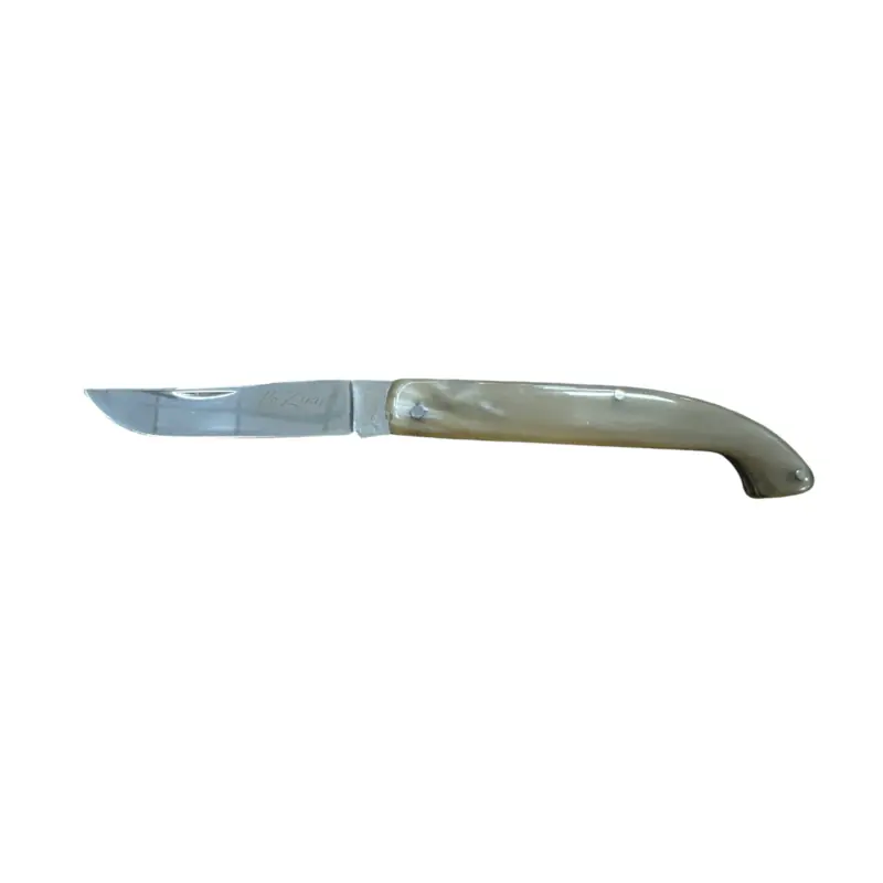 COLTELLO - LO ZUAVO CORNO LUCIDO SENZA TESTINA 19cm