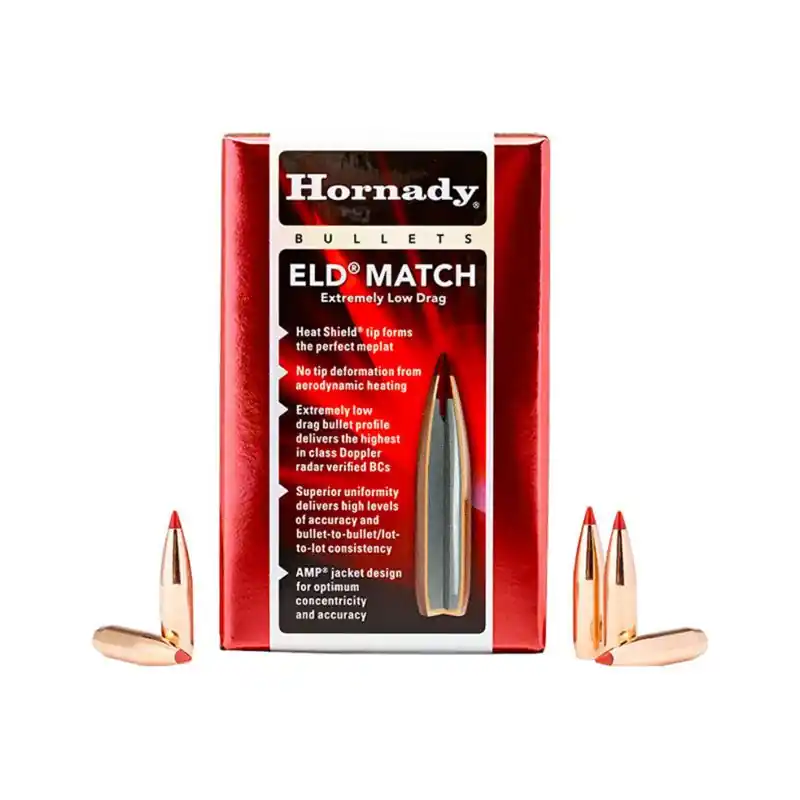 PALLE DA RICARICA - HORNADY - 6.5mm .264 100 gr ELD® Match -26100 (100 PZ)