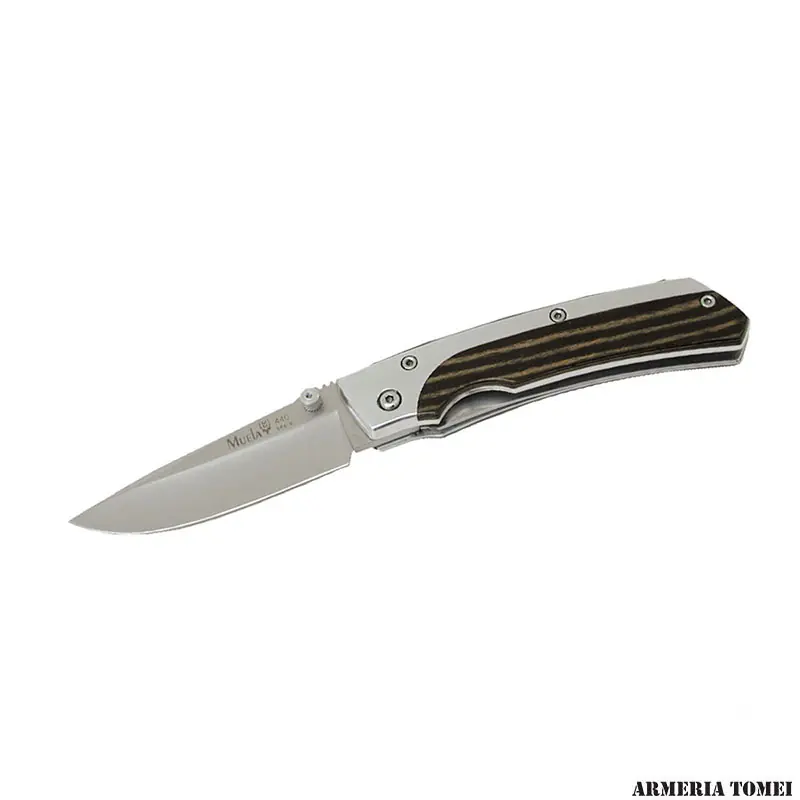 COLTELLO - MUELA FOLDING ALUMINUM / BLACK PAKKAWOOD