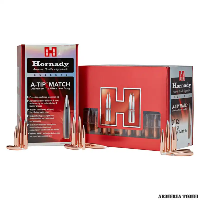 PALLE DA RICARICA - HORNADY - 6,5 mm .264 135 gr A-Tip ® Match (100 PZ)