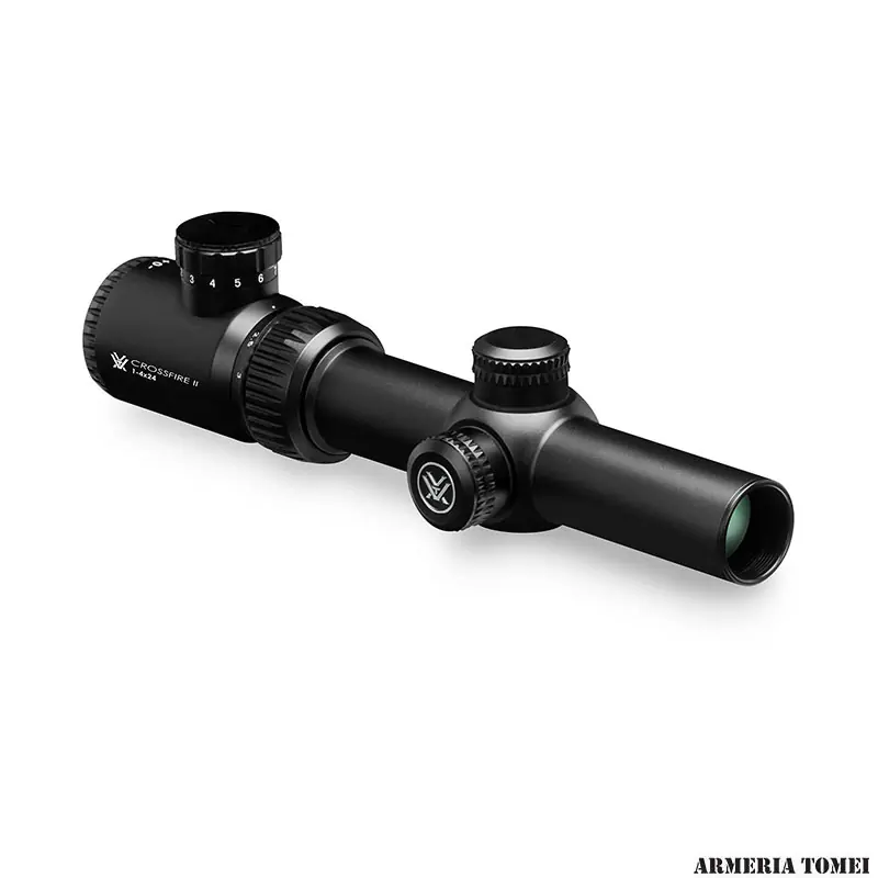 OTTICA - VORTEX - CROSSFIRE II 1-4 x 24 V-BRITE (MOA) RETICLE 30 mm TUBE