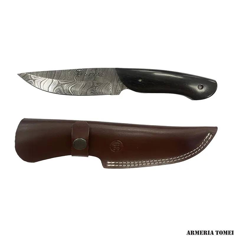 COLTELLO - 39 OUTDOOR - DAMASCO HUNTER EBANO