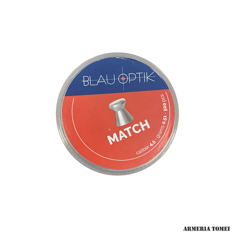 PALLINI ARIA COMPRESSA - BLAU OPTIK - MATCH cal. 4,5 0,51gr 500 pz