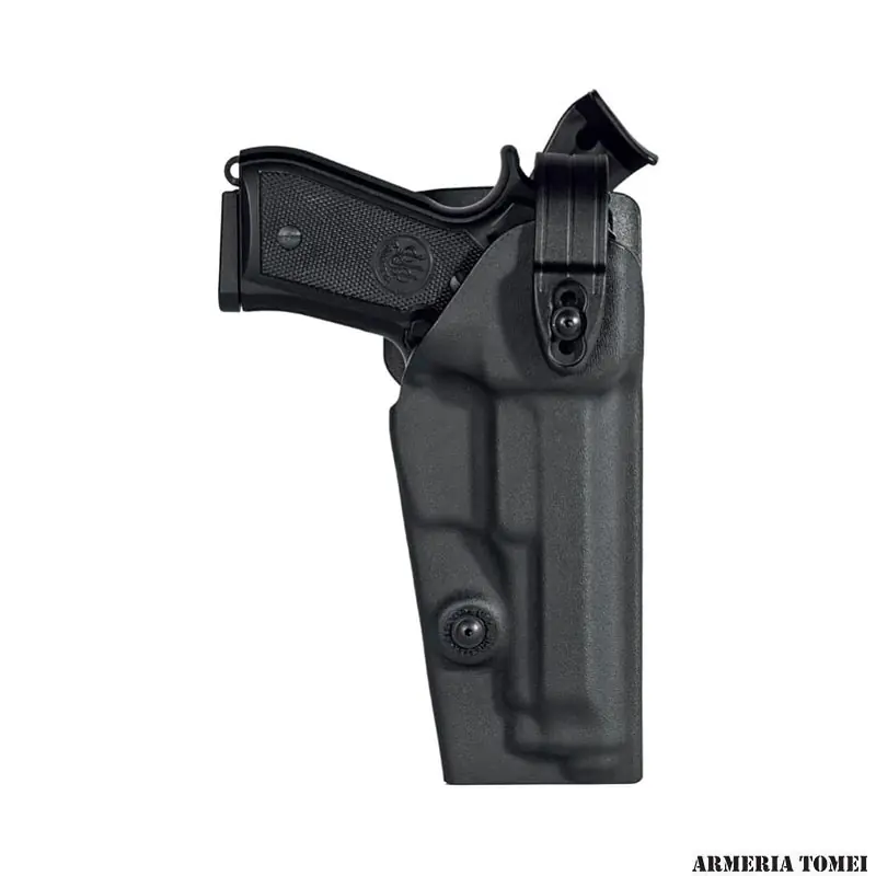 VEGA HOLSTER - FONDINA POLIMERO "DUTY SAFETY " CON SISTEMA DI SICUREZZA SUPERIORE CON LACCIO ROTATIVO REGOLABILE PER TANFOGLIO FORCE/POLICE/PRO NEW GEN