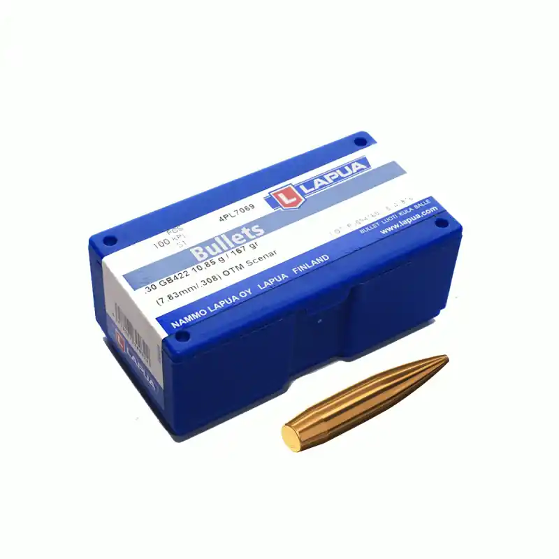 PALLE - LAPUA - .30 GB422 10,85g / 167gr (7.83mm/.308) OTM Scenar (100PZ)