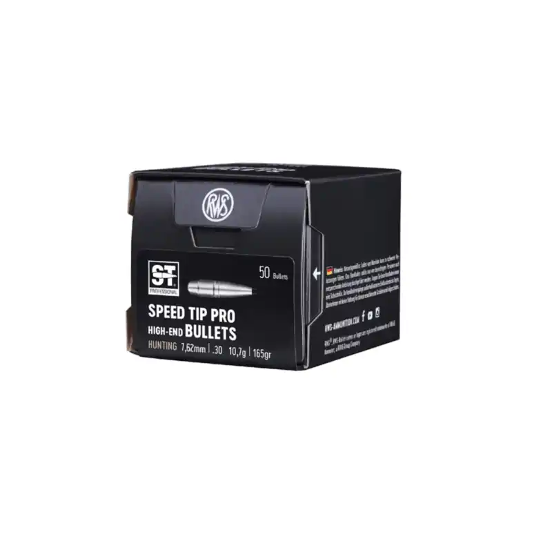 PALLE DA RICARICA - RWS - SPEED TIP PRO Hunting 7,62mm .30 10,7g 165gr (50pz)