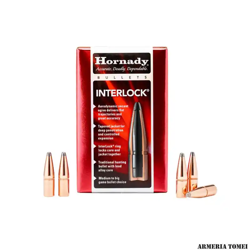 PALLE DA RICARICA - HORNADY - 30 Cal .308 180 gr InterLock® BTSP (100 PZ)