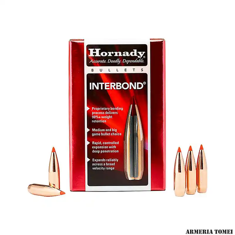 PALLE DA RICARICA - HORNADY - 270 cal .277 " 130gr INTERBOND -27309 (100 PZ)