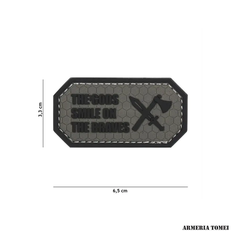 PATCH - 3D PVC THE GODS SMILE ON THE BRAVES GRIGIO 11141