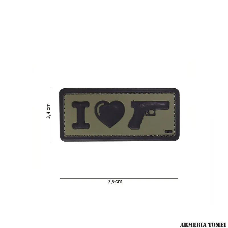 PATCH - 3D PVC I LOVE MY SIDEARM VERDE 16063