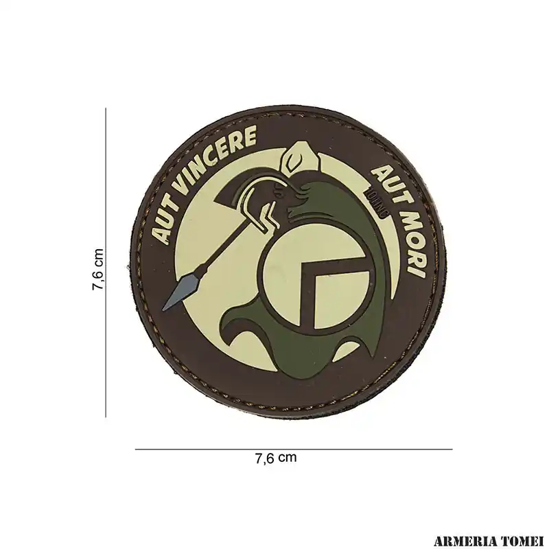 PATCH - 3D PVC SPARTAN AUT MARRONE 14047