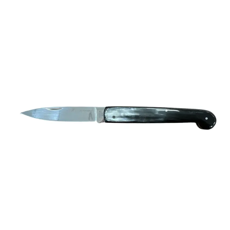 COLTELLO - IL CACCAMO GUANCETTE IN CORNO LUCIDO 19cm