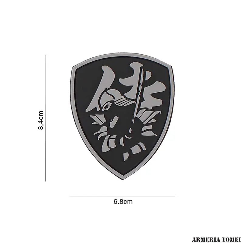 PATCH - 3D PVC SCUDO SAMURAI GRIGIO 3118