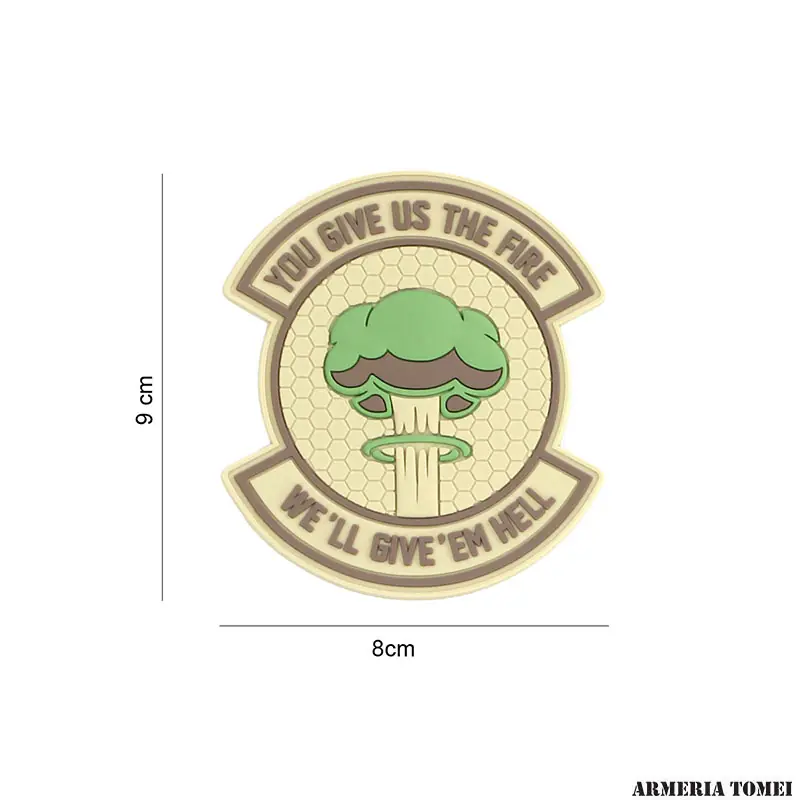 PATCH - 3D PVC WE GIVE ‘EM HELL VERDE 8093