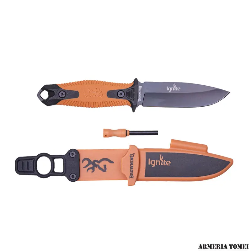 COLTELLO - BROWNING - IGNITE FIXED BLACK/ORANGE 10CM