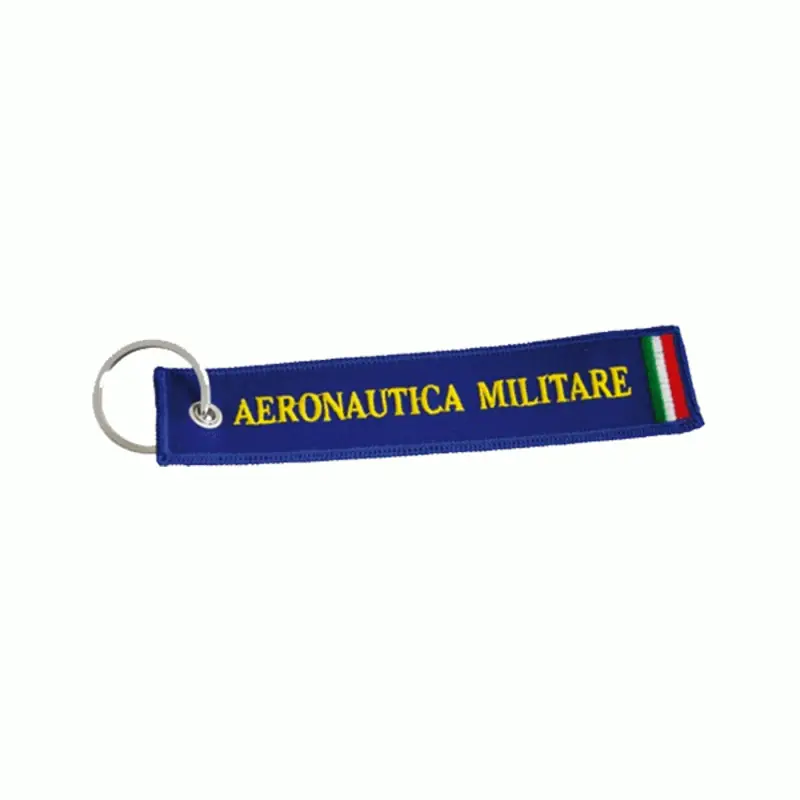 AERONAUTICA MILITARE - PORTACHIAVI IN STOFFA RICAMATO BLU