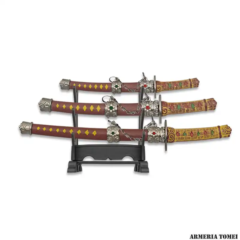 TRIS MINI KATANE CON ESPOSITORE 16,5-21-25 cm