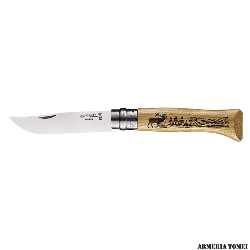 COLTELLO - OPINEL - ANIMALIA N°08 INOX "CERVO "