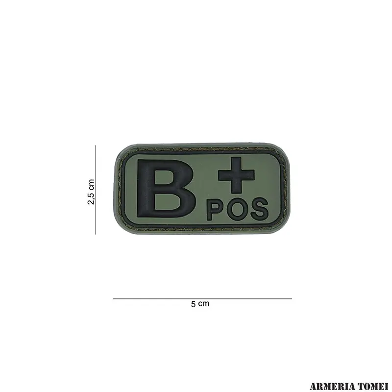 PATCH - 3D PVC B+ POSITIVO VERDE 13031