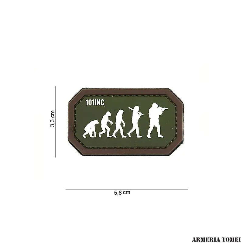 PATCH - 3D PVC AIRSOFT EVOLUTION GREEN / BROWN 14072
