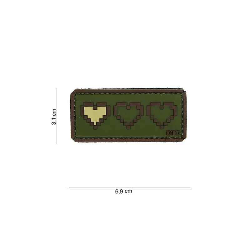 PATCH - TOPPA 3D IN PVC ULTIMA VITA verde 14015
