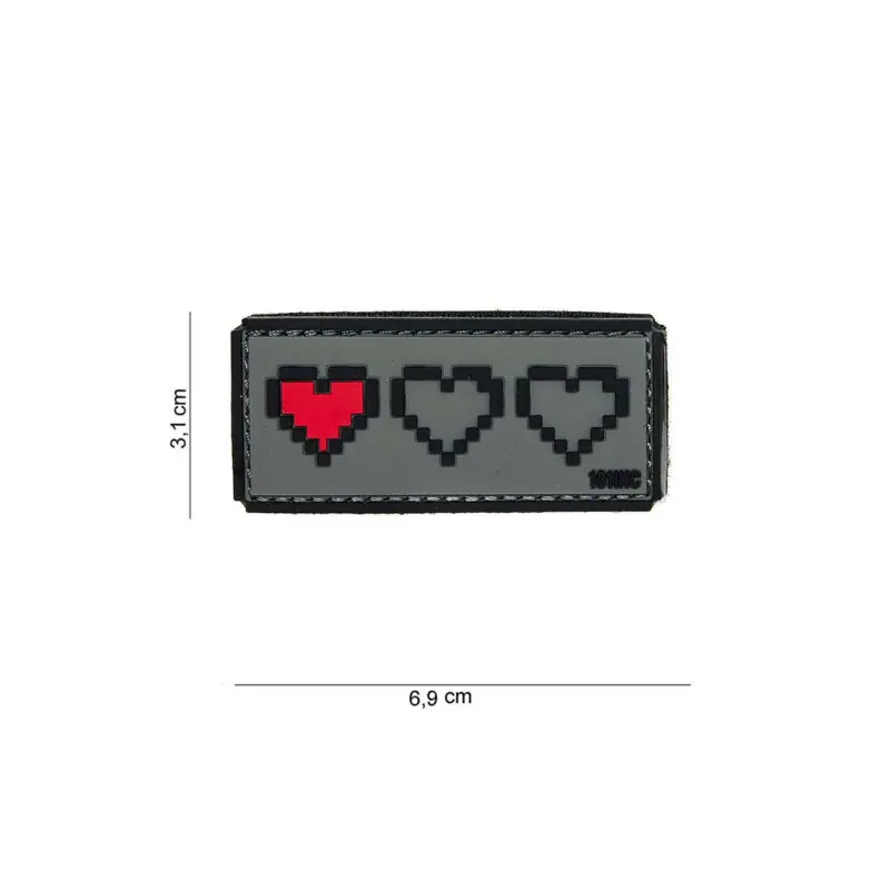 PATCH - TOPPA 3D IN PVC ULTIMA VITA grigia 14017