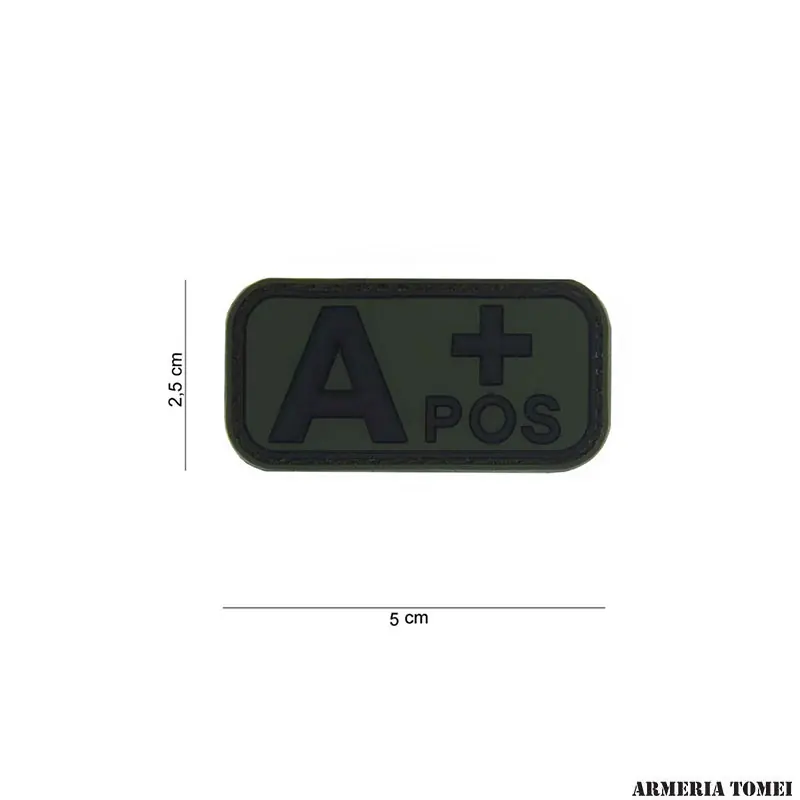 PATCH - 3D PVC A+ POSITIVO VERDE 13037