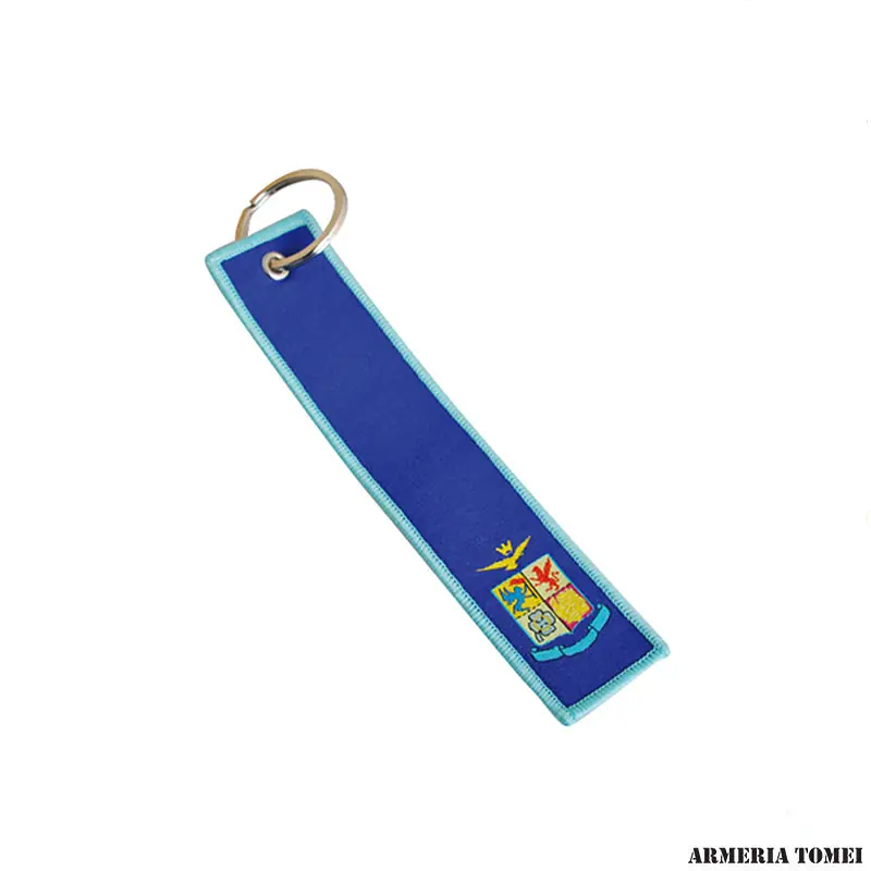 AERONAUTICA MILITARE - PORTACHIAVI IN STOFFA RICAMATO BLU LOGO