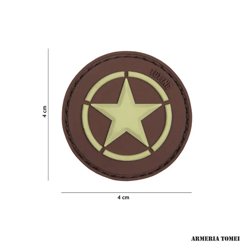 PATCH - 3D PVC ALLIED STAR MARRONE 18045